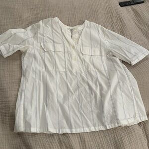 Shades of Grey by Micah Cohen Open Back Short Sleeve Small